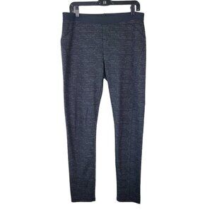 Rachael Rachael Roy Sz XL Leggings Black Gray Knit Textured Casual Mid Rise VGC